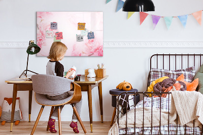 Magnetic dry erase board Blooming flowers