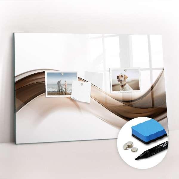 Dry erase magnetic board Abstract line