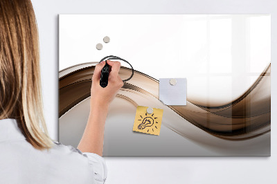 Dry erase magnetic board Abstract line