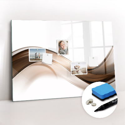 Dry erase magnetic board Abstract line