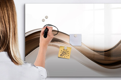 Dry erase magnetic board Abstract line