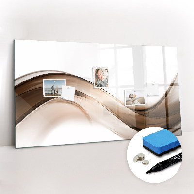 Dry erase magnetic board Abstract line