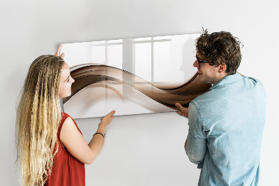 Dry erase magnetic board Abstract line