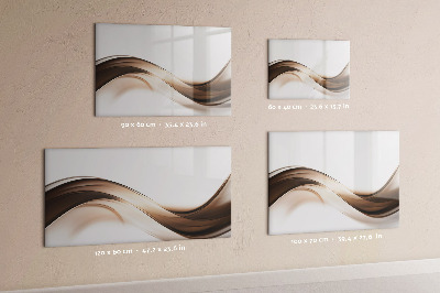Dry erase magnetic board Abstract line