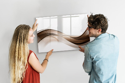Dry erase magnetic board Abstract line