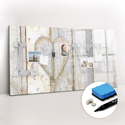 Magnetic dry erase board Inscription love