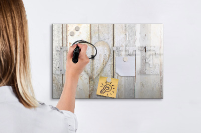 Magnetic dry erase board Inscription love