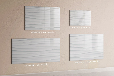 Dry erase magnetic board Waves texture