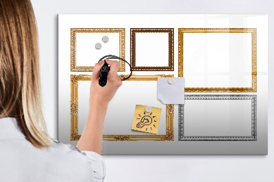 Magnetic dry erase board New year goals