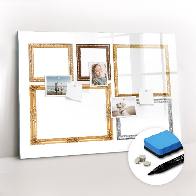 Magnetic dry erase board New year goals