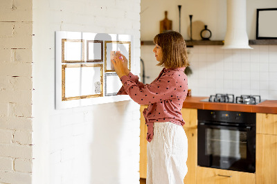 Magnetic dry erase board New year goals