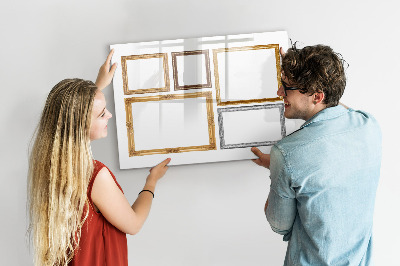 Magnetic dry erase board New year goals