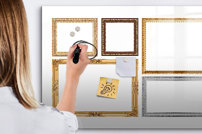 Magnetic dry erase board New year goals
