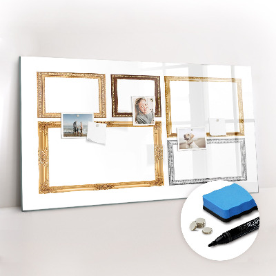 Magnetic dry erase board New year goals