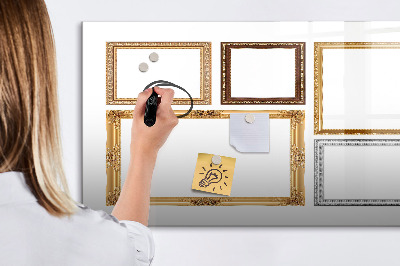 Magnetic dry erase board New year goals
