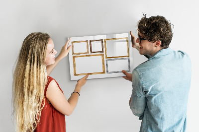 Magnetic dry erase board New year goals