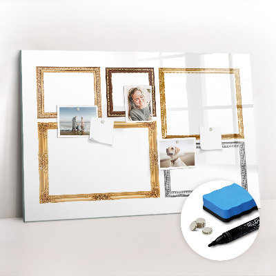 Magnetic dry erase board New year goals