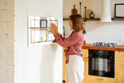 Magnetic dry erase board New year goals