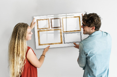 Magnetic dry erase board New year goals