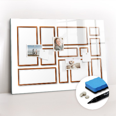 Dry erase magnetic board Minimalist olives