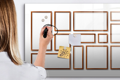 Dry erase magnetic board Minimalist olives