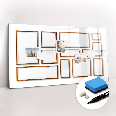 Dry erase magnetic board Minimalist olives