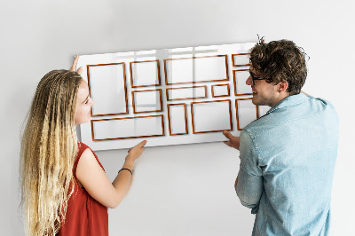 Dry erase magnetic board Minimalist olives