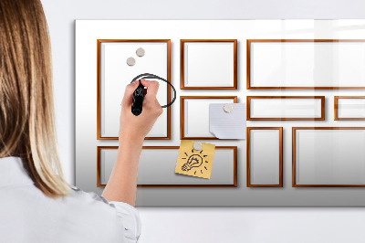 Dry erase magnetic board Minimalist olives