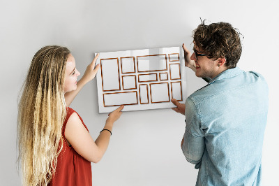 Dry erase magnetic board Minimalist olives