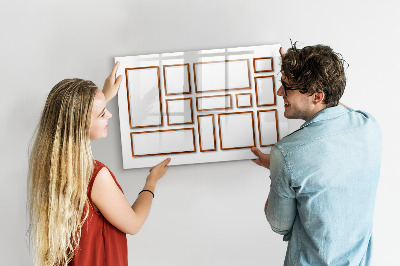 Dry erase magnetic board Minimalist olives