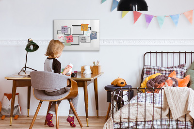 Dry erase magnetic board Black frame