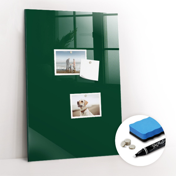 Magnetic writing board Bottle Green
