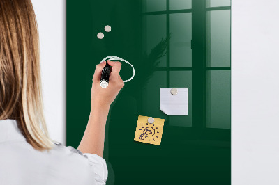 Magnetic writing board Bottle Green