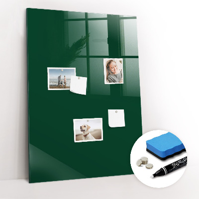 Magnetic writing board Bottle Green