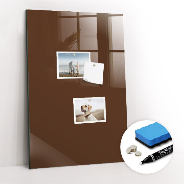 Magnetic writing board Brown