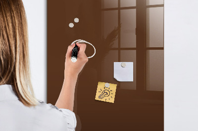 Magnetic board for magnets Brown