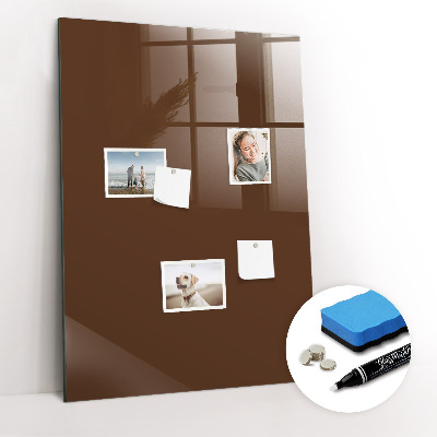 Magnetic board for magnets Brown