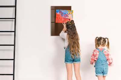 Magnetic writing board Brown