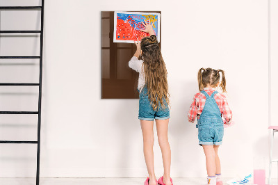 Magnetic writing board Brown