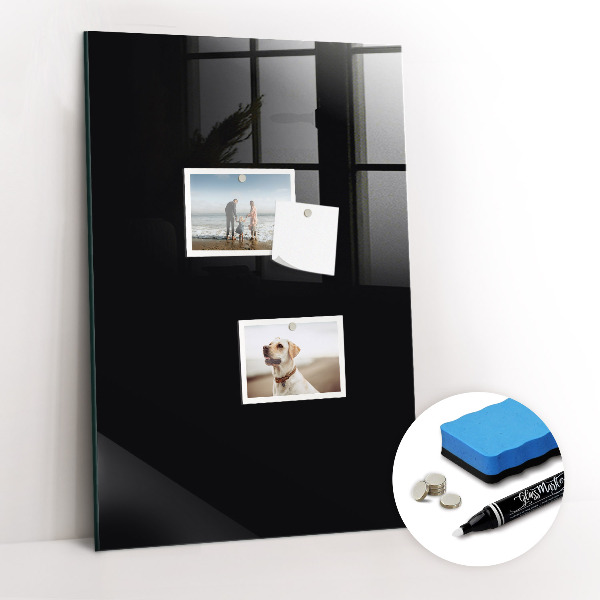 Magnetic erase board Black