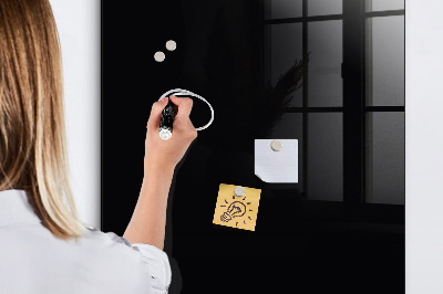Magnetic erase board Black