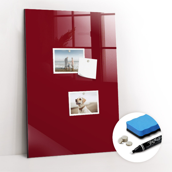 Magnetic writing board Burgundy