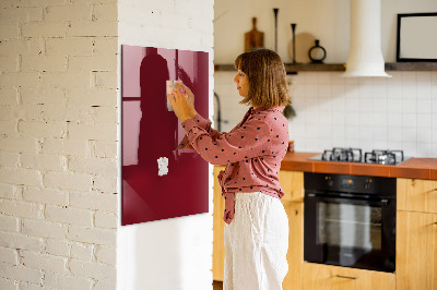 Magnetic board for magnets Burgundy