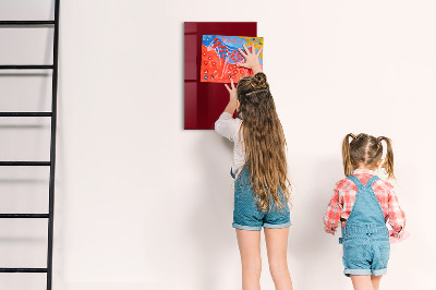 Magnetic writing board Burgundy