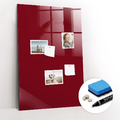 Magnetic board for magnets Burgundy