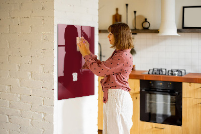 Magnetic board for magnets Burgundy