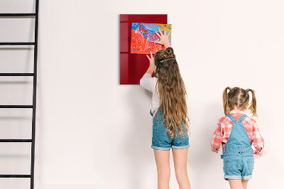 Magnetic erase board Red