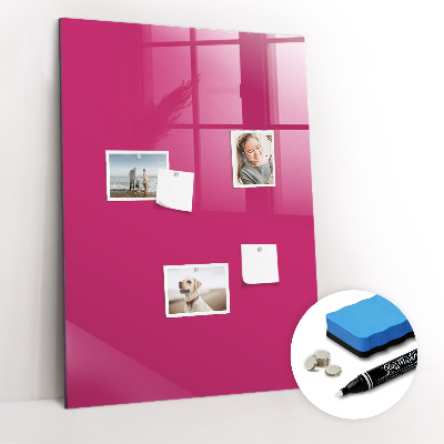 Magnetic writing board Bright pink