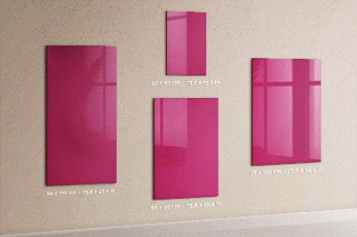 Magnetic writing board Bright pink