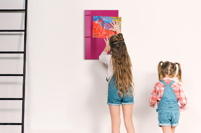 Magnetic writing board Bright pink